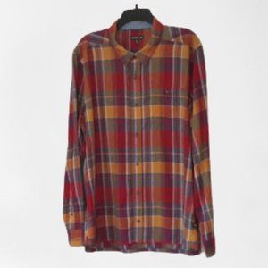 Toad & Co Men's Long Sleeve Plaid Button Down Shirt SZ XL